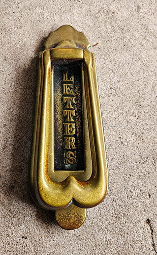 Vintage brass mounted door - vintage,