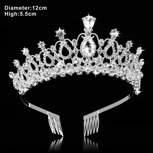 Crystal rhinestone queen crown - crystal,