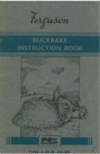 Ferguson Buckrake Operators Manual with Illustrated Parts List