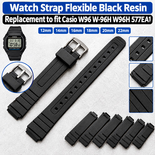 Watch strap flexible - flexible, black