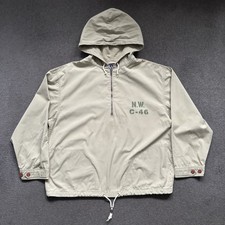 Vintage 90s GAP N.W. C-46 Military Smock Gunner Pullover Jacket (L) Beige