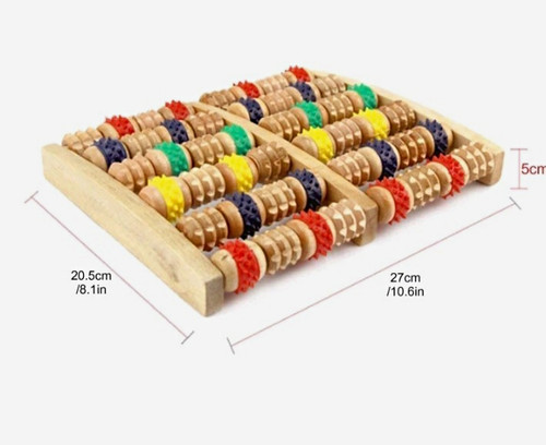Wooden manual foot massager - manual,