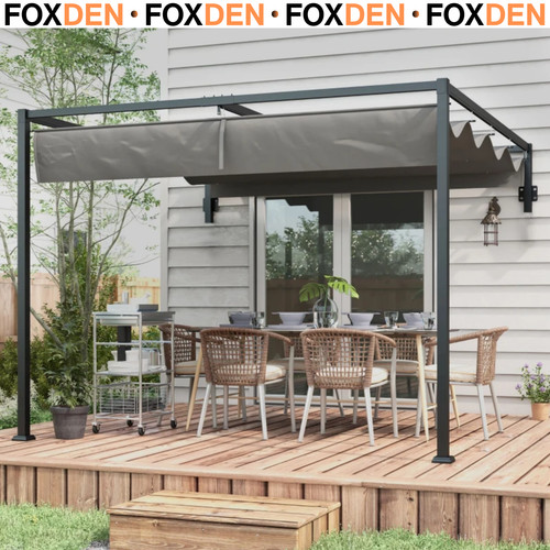 3x4m lean pergola - 3x4m, with