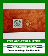 Golden ALPINA wood trim logo
