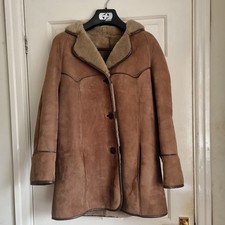 LADIES VINTAGE SHEEPSKIN COAT SIZE UK 12 36" Chest Taube Collection London