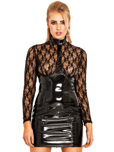 Honour female black pvc - black,