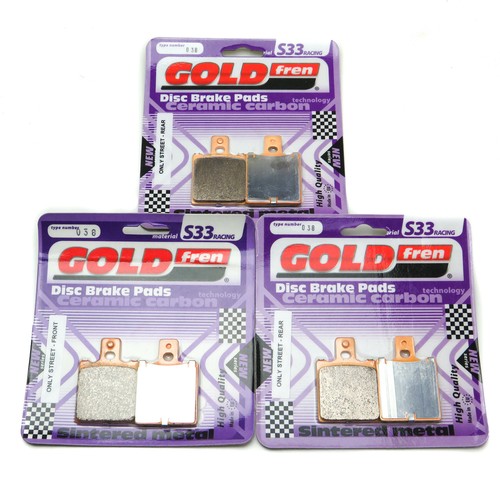 Goldfren s33 brake pads - goldfren, front