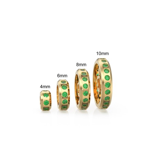 Real green emerald 18k - real,