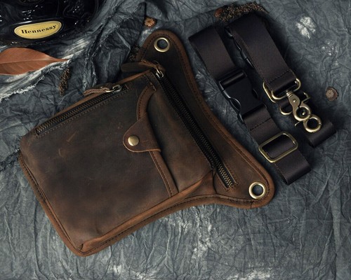 Genuine leather vintage - genuine, waist