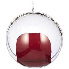 Retro Hanging Bubble Chair (Red)