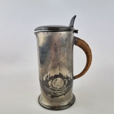 Antique Art Nouveau Pewter Tankard And Cover Tudric Liberty & Co Archibald Knox 