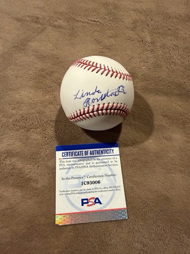 Linda ronstadt signed baseball - signed,