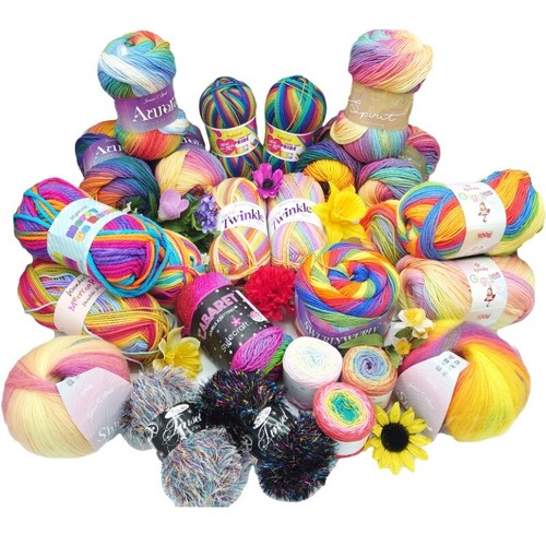 Pride rainbow yarn - rainbow, wool