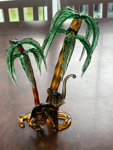 Thomas webb glass palm - webb, tree