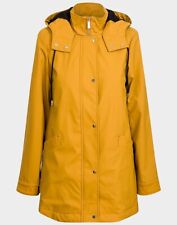 Mustard Yellow Ladies High Neck PU Raincoat F&F Waterproof