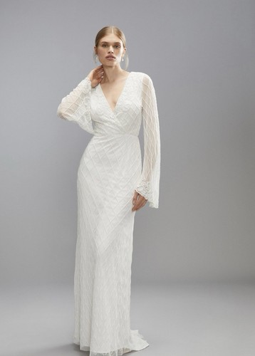 Embellished tie back boho maxi - embellished,