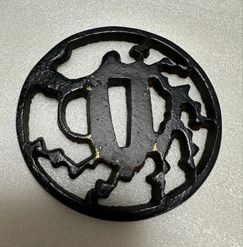 Tsuba copper sword fittings - copper,