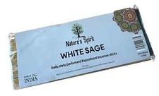 Nature's Spirit White Sage Incense Joss Sticks x 100 -Smudging Smudge-Insense