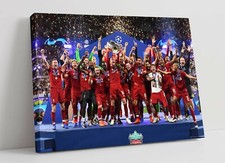 LIVERPOOL 2019 CHAMPIONS LEAGUE -CANVAS WALL ART PRINT ARTWORK PICTURE