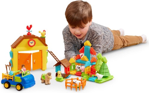 Battat bristle blocks farm - blocks,