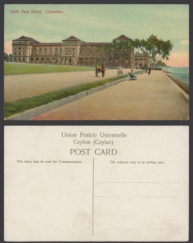 Ceylon old colour postcard - ceylon,