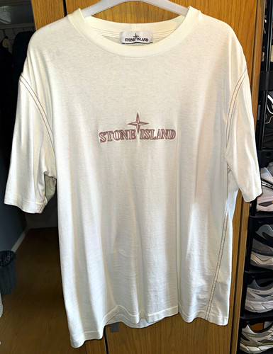 Stone island white graphic - island,