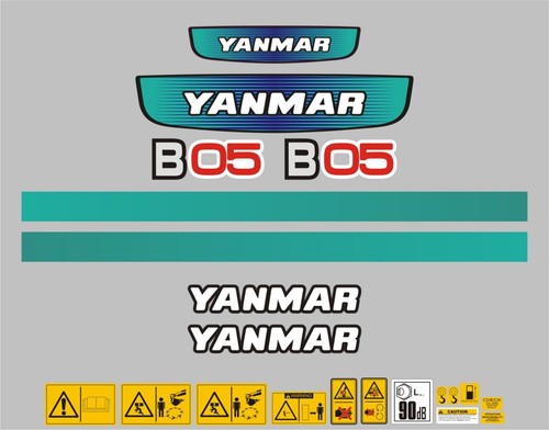 Yanmar b05 mini - digger, decal