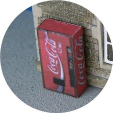 TWO OO GAUGE COKE COLA CAN VENDING MACHINE FOR HORNBY MODEL RAILWAY STATION x2