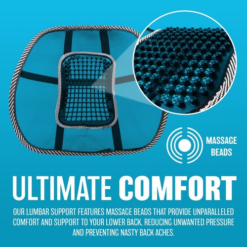 Mesh black lumbar cushion - lumbar,