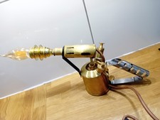Blow lamp steam punk light