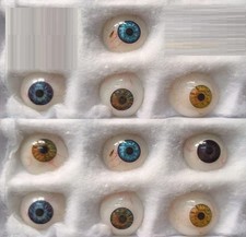 Vintage Human Prosthetic Eyes