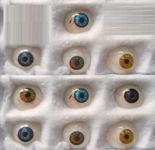 Vintage human prosthetic eyes - vintage,