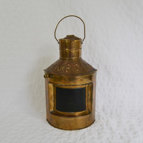 Vintage brass lantern - brass,
