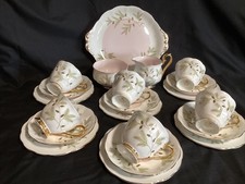 Royal Albert, Braemar 21 Piece Tea Set 6 Trios Sugar / Cream & Cake Plate Unused