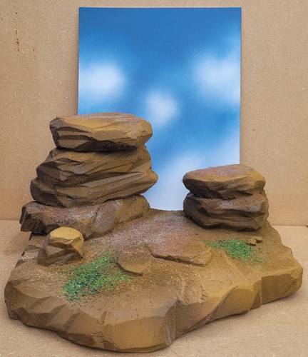Dragon ball diorama - diorama, rocky
