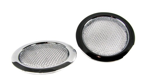 2pc beautiful chrome screened - chrome,