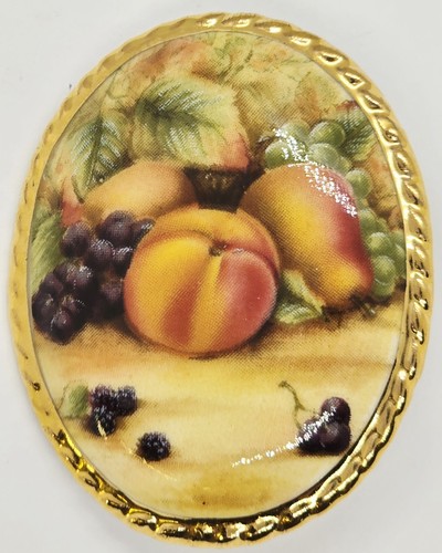 Vintage brooch aynsley bone - brooch,