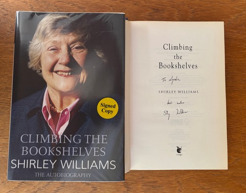 Shirley williams signed - shirley,