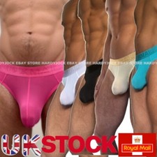Jockmail Mens Silky Fine Bulge Enhancing Underwear Thong G string T Back Brief