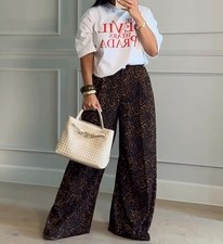 ZARA : Animal Print Palazzo Trousers : 8743/148 | *UK Buyers_No Import Fees* |