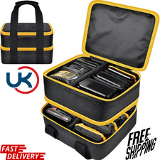 Large Battery Storage Bag for DeWalt Milwaukee 12V/18V/20V Charger Tool Case
