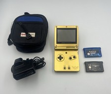 Gameboy Advance SP Zelda Gold Limited Edition Console with Games and Charger
