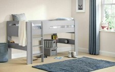 Dove Grey 3Ft Single Bed Low Or Mid Sleeper PACE