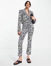 Topshop Zebra Print Suit Set