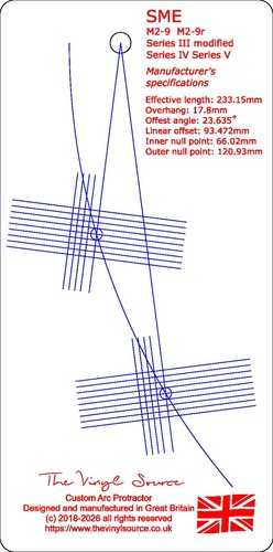 Cartridge arc protractor - cartridge, for