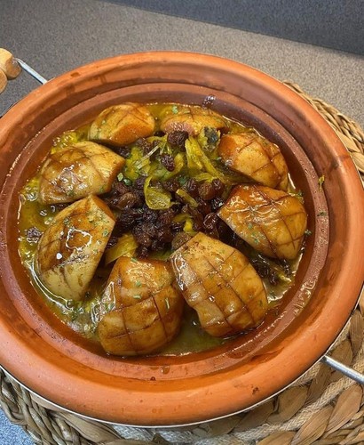 Moroccan quince tagine with - moroccan,