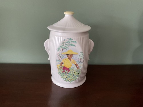 Sylvac tea caddy 3372 with - sylvac,