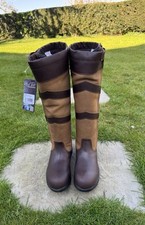 Mark Todd Waterproof Tall Zip Yard Horse Riding Boot UK5 Fleece Lined