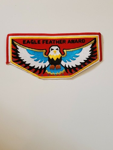 Boy scout patch eagle feather - patch,