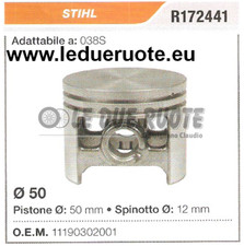 1190302001 Complete Piston Stihl 038S Chainsaw Ø 50 Pin 12
